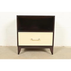 Kindel Furniture Modern Hollywood Regency Mahogany Nightstand