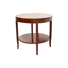 Kindel Furniture Modern Regency Mahogany Two-Tier Center Table or Tea Table