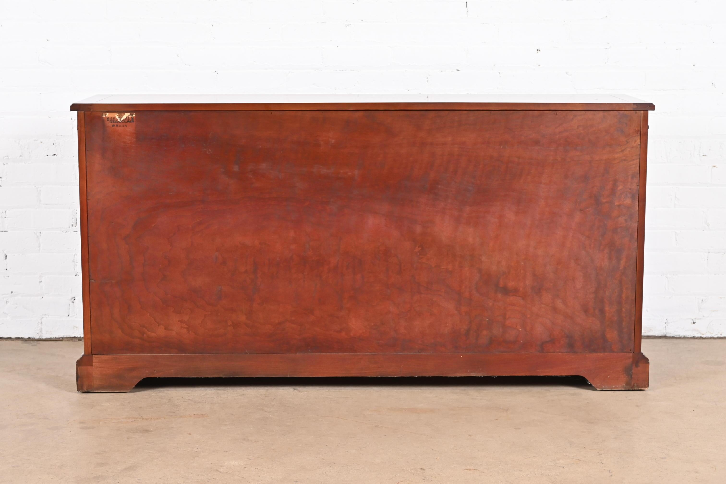 Kindel Furniture Neoclassical Cherry and Gold Gilt Sideboard Credenza 11