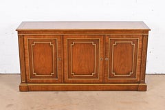 Kindel Furniture Neoclassical Cherry and Gold Gilt Sideboard Credenza