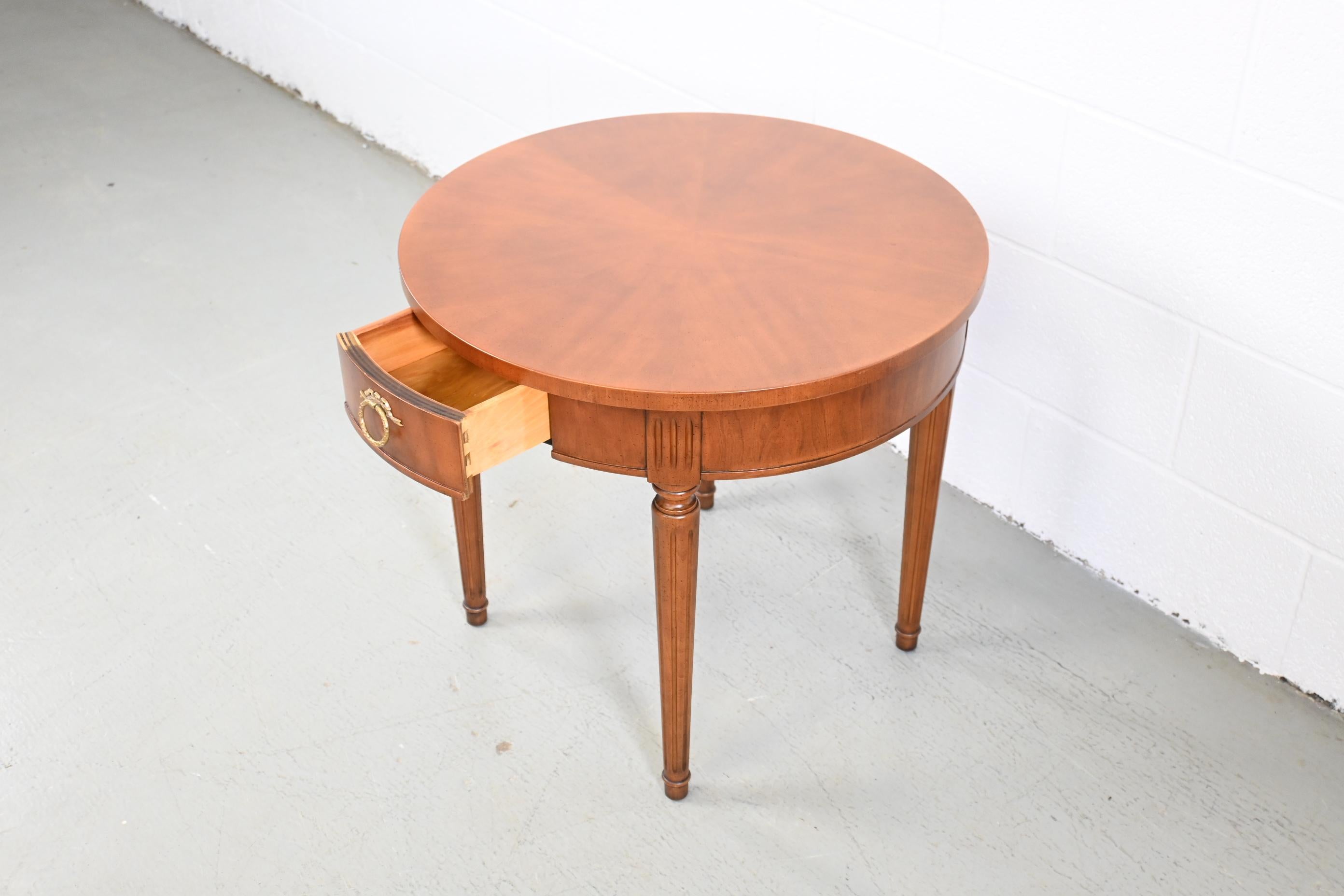 Kindel Furniture Neoclassical Style Round Side or End Table 4