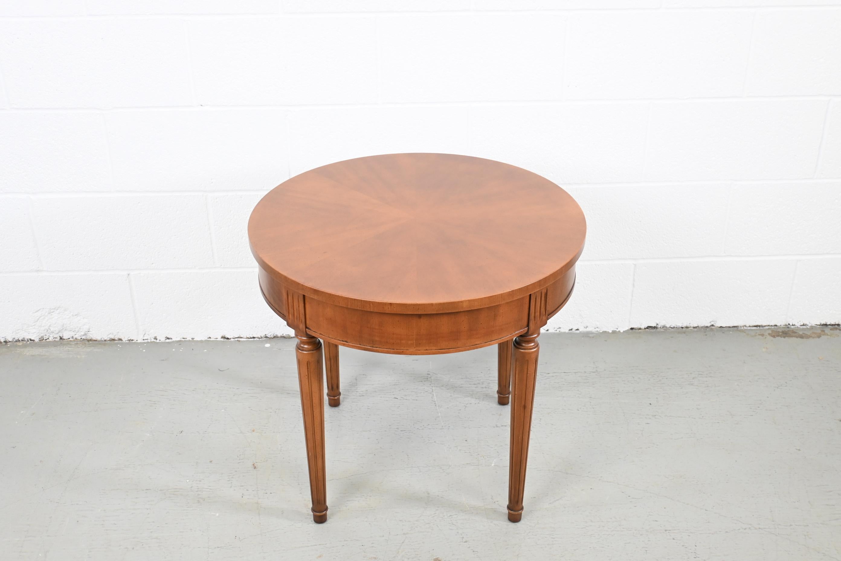 Kindel Furniture Neoclassical Style Round Side or End Table 6