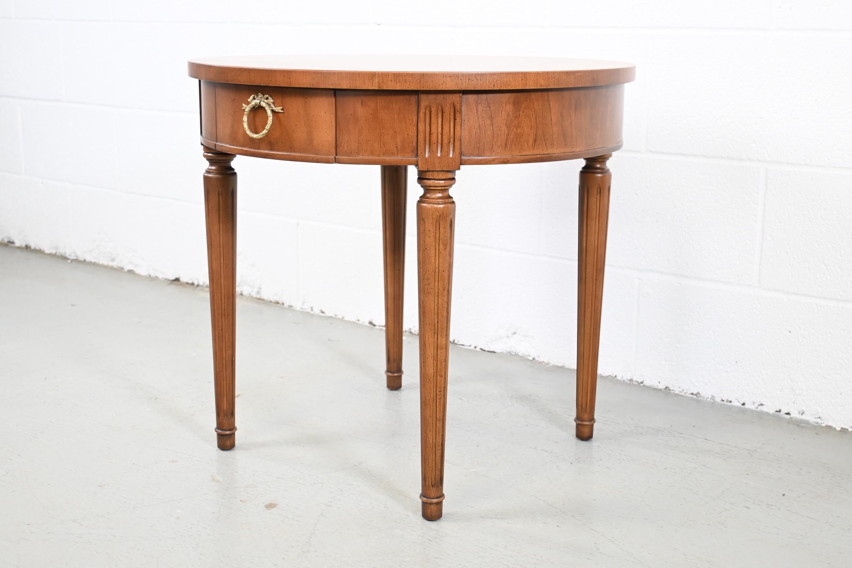 American Kindel Furniture Neoclassical Style Round Side or End Table