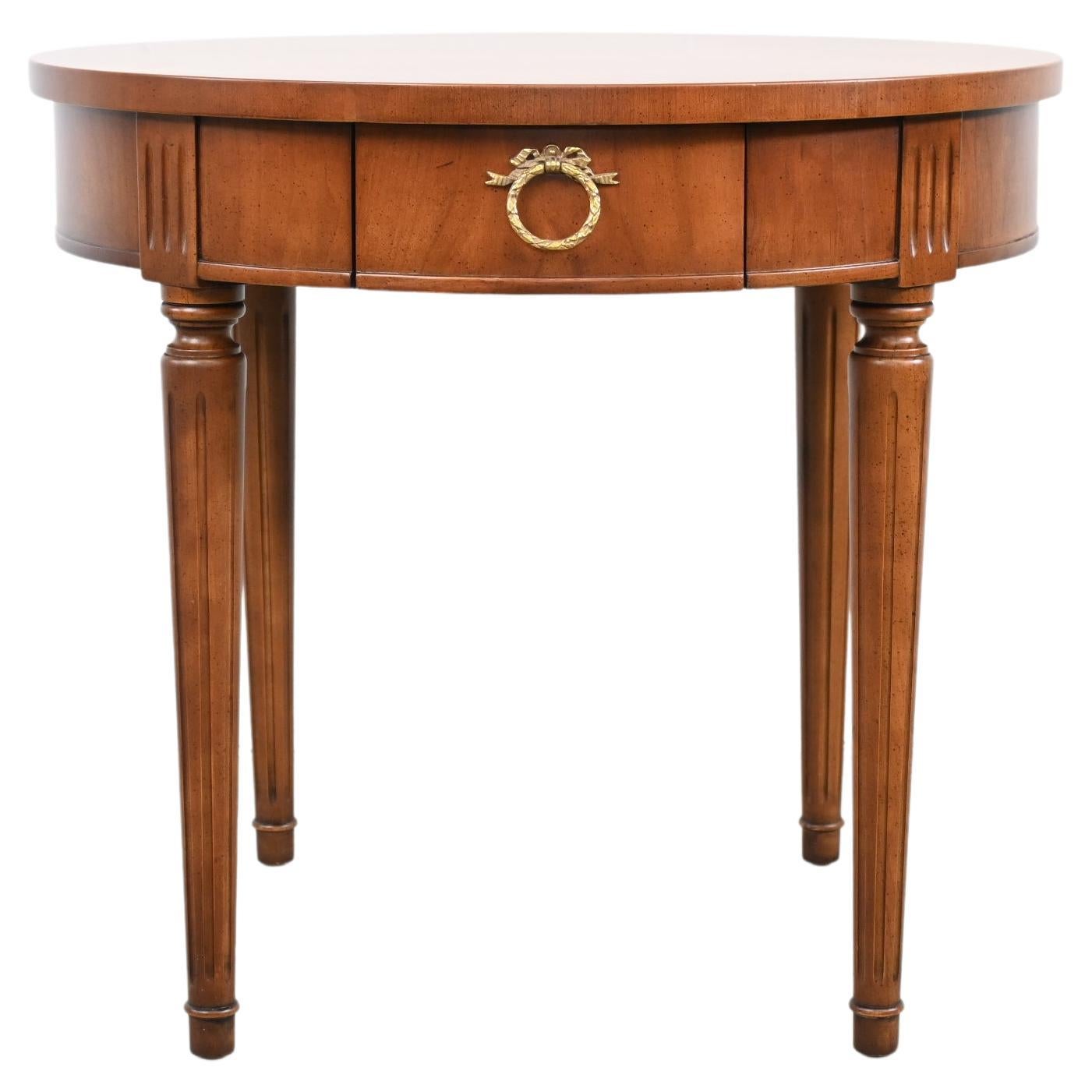 Kindel Furniture Neoclassical Style Round Side or End Table