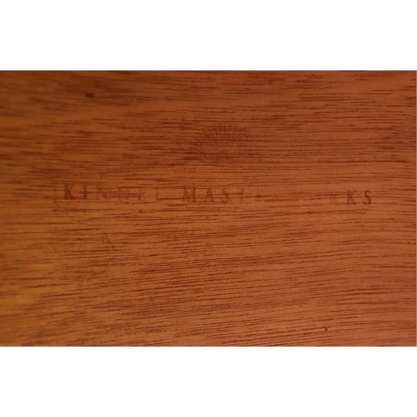 Kindel Furniture Regency Banded Mahagoni-Esstisch, neu lackiert im Angebot 9