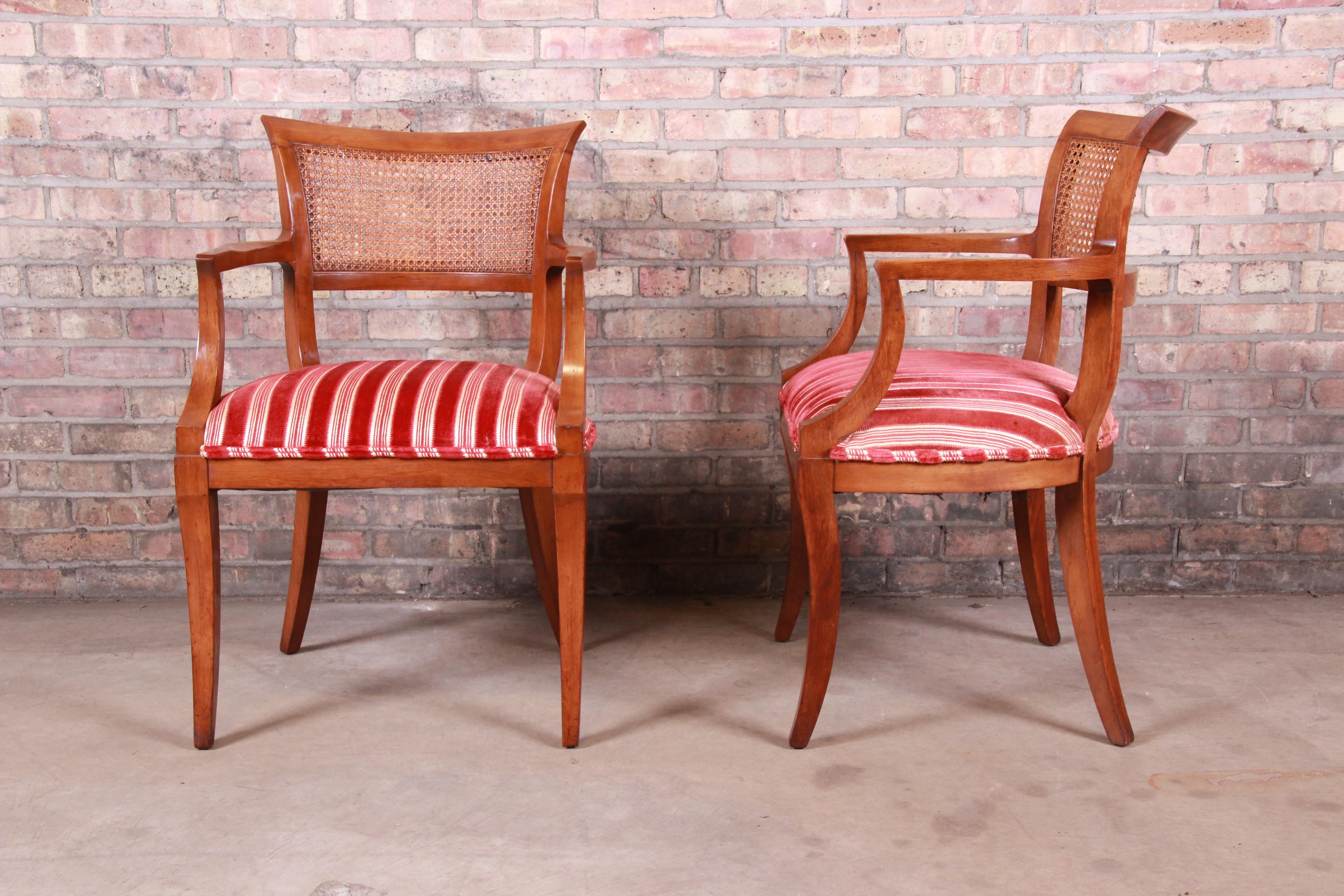 Kindel Furniture Regency Cane Back Dining Chairs, Set of Six 1