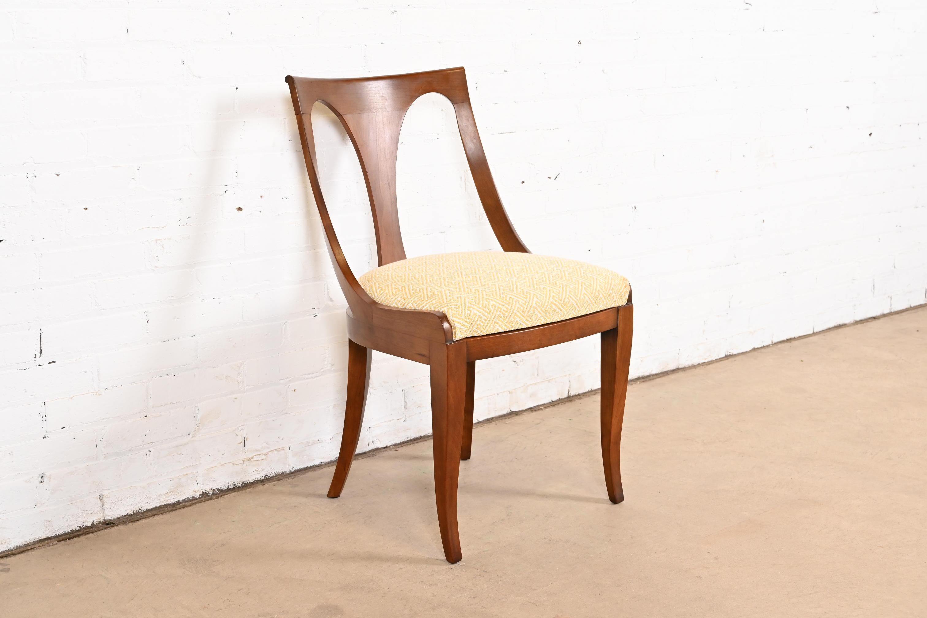 Mid-20th Century Kindel Furniture Regency Cherry Wood Dining Chairs, Set of Six