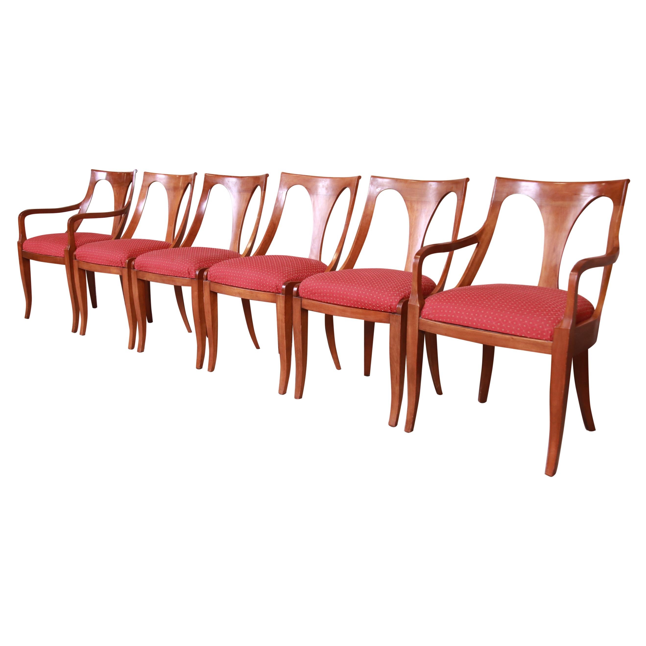 Kindel Furniture Regency Cherry Wood Dining Chairs, Set of Six