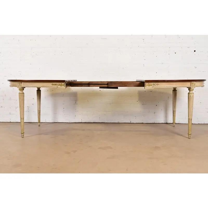 Mesa de Comedor Extensible Estilo Regencia Francesa Kindel Furniture, Circa 1960s en venta 1