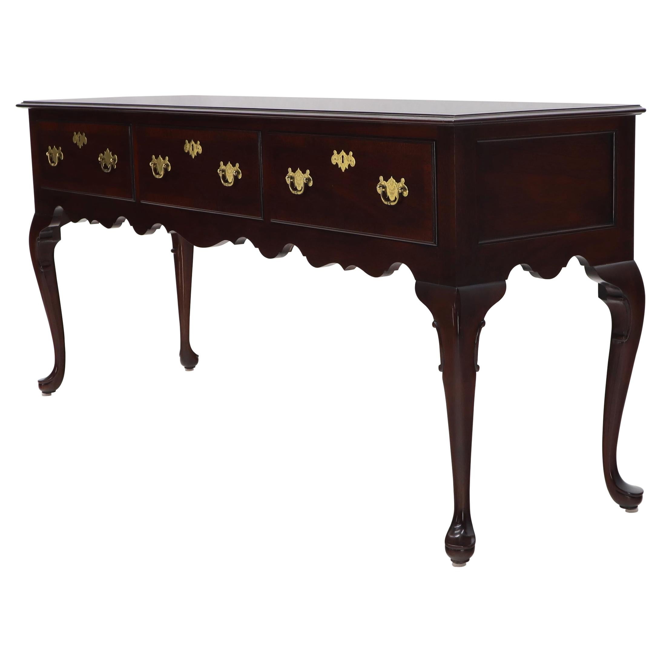 Kindel Mahogany Queen Anne 3-Drawer Sideboard For Sale