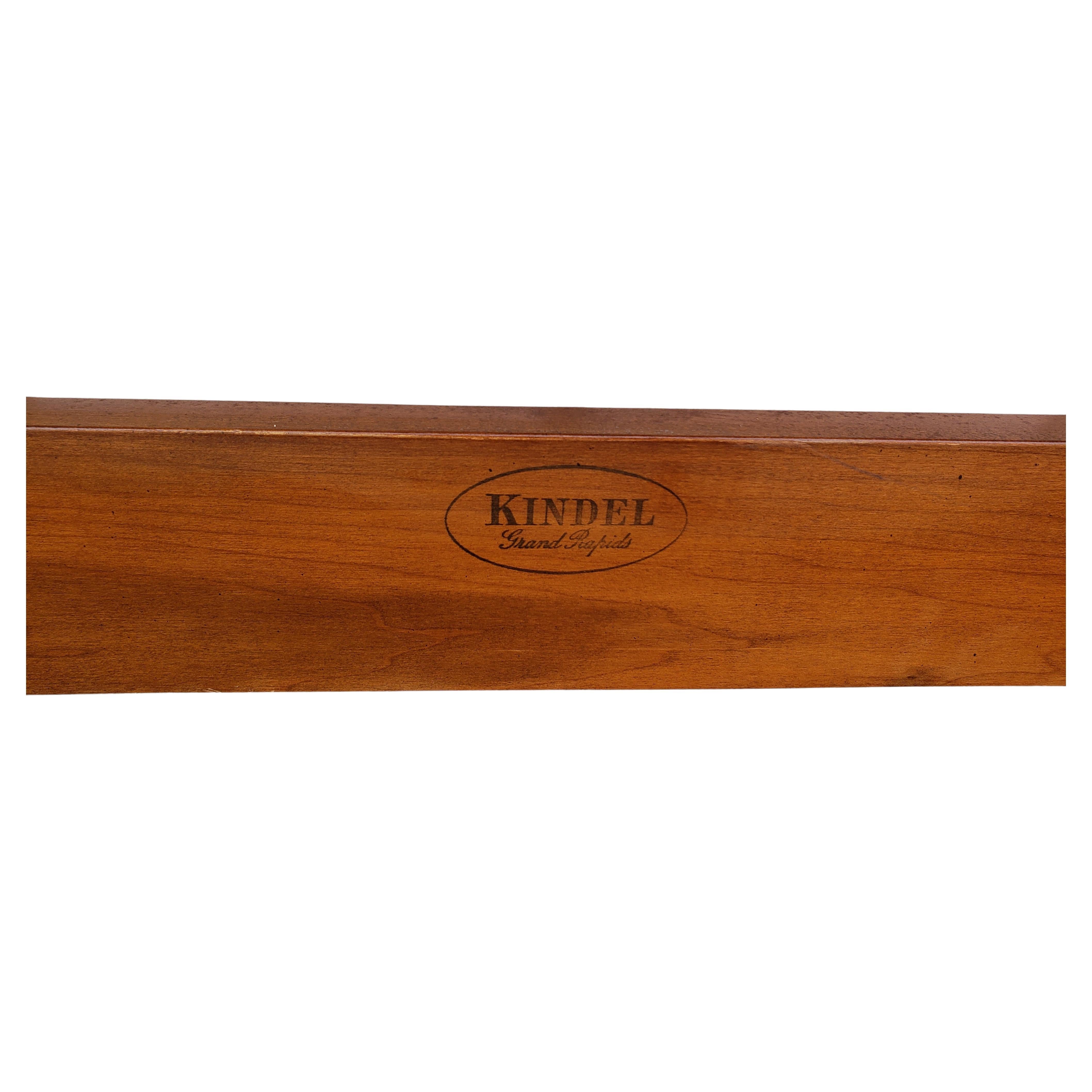 Kindel Mahogany Queen Size Headboard, Circa 1970s.
Good vintage condition. 
Measures 61.5