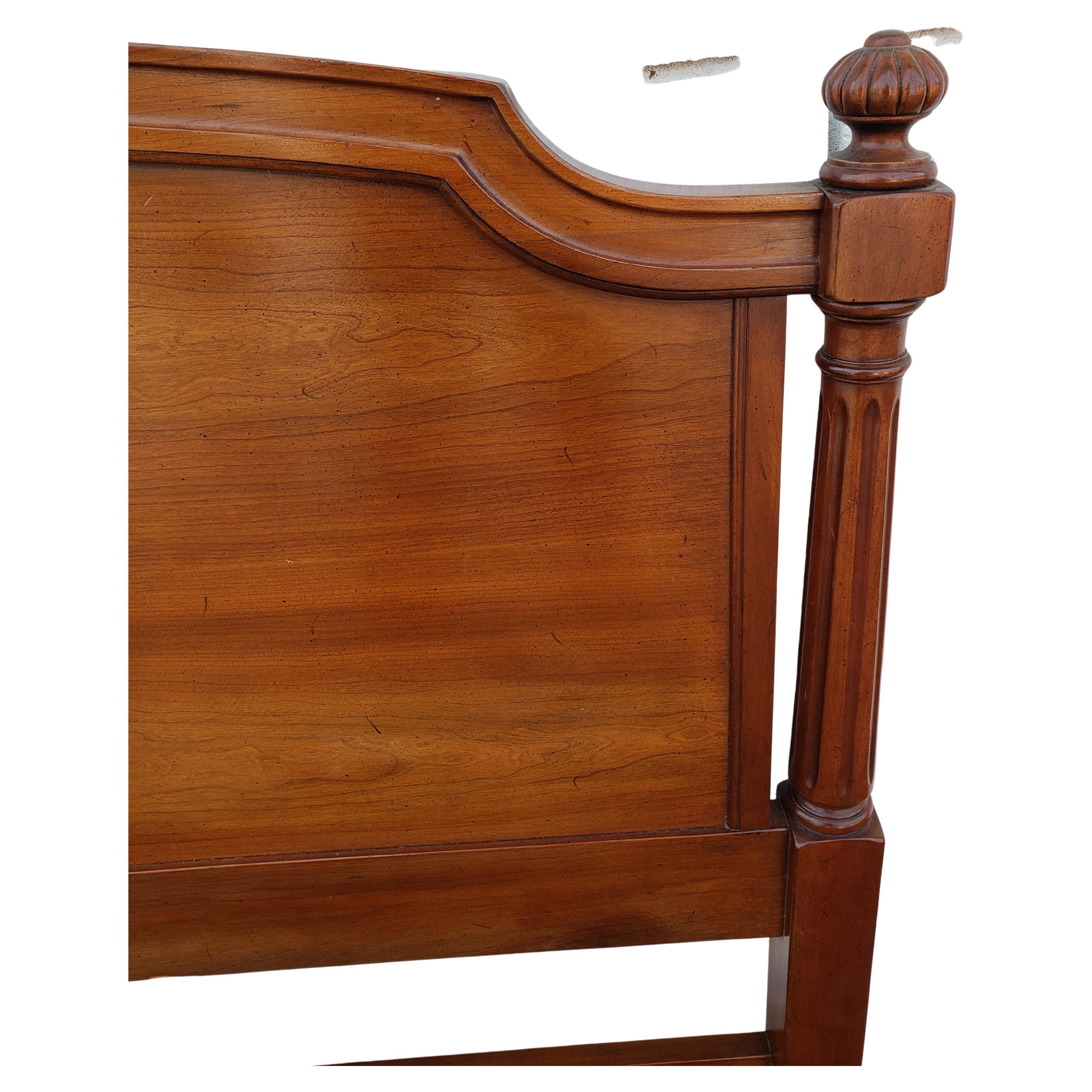Hand-Crafted Kindel Mahogany Queen Size Headboard, circa 1970s