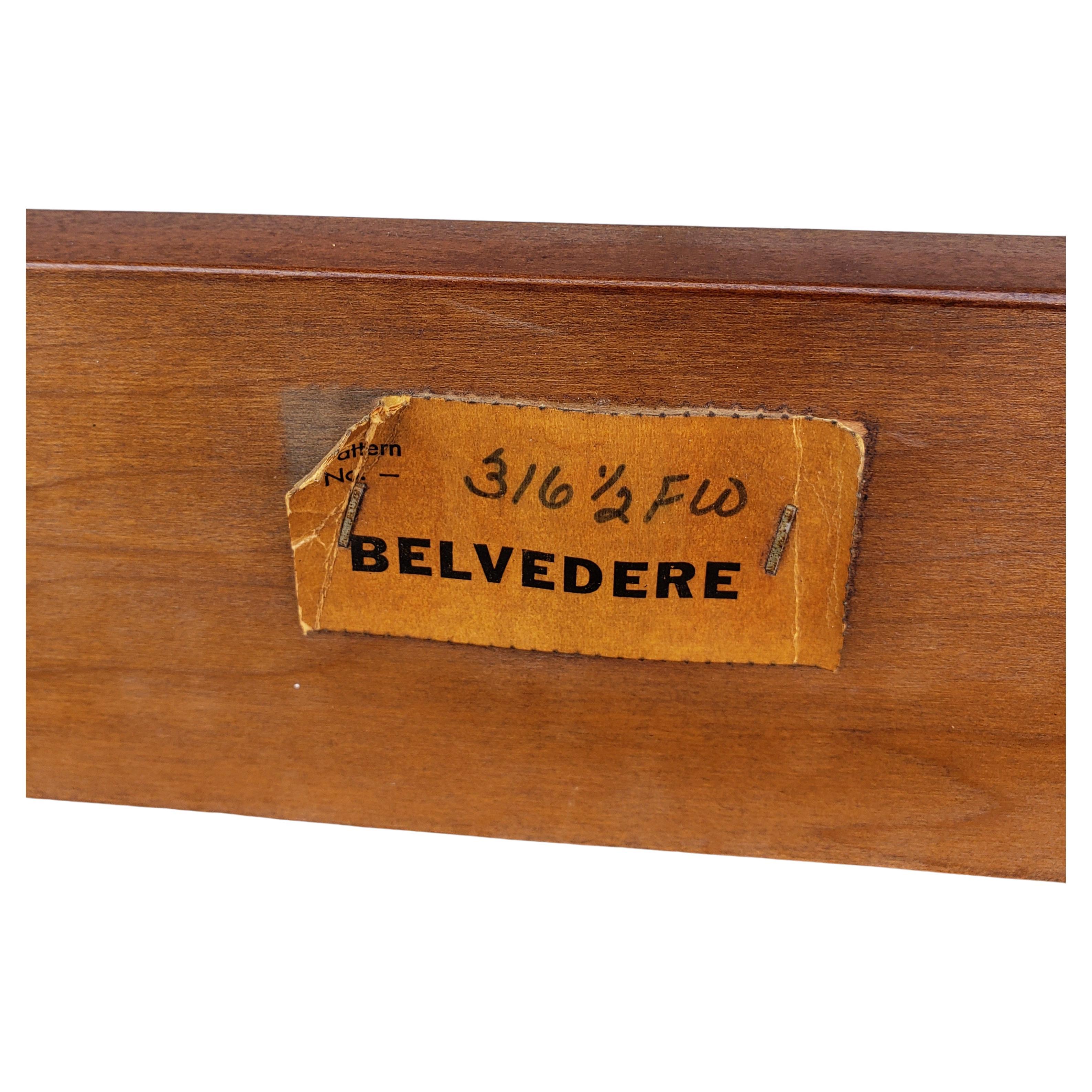 Kindel Mahogany Queen Size Headboard, circa 1970s 2