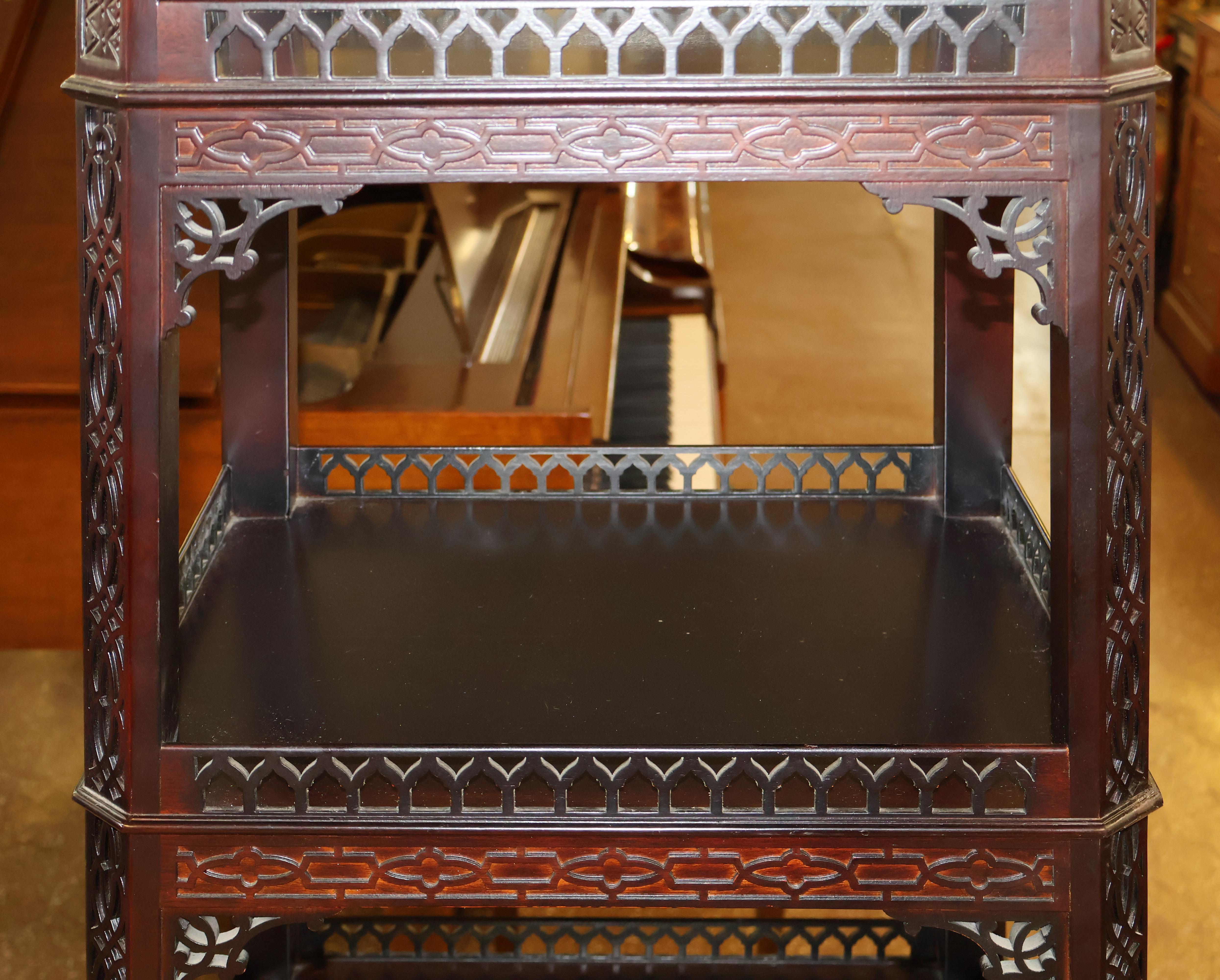 Kindel Varney & Sons Chinese Chippendale Etagere Pagoda Vitrine 7