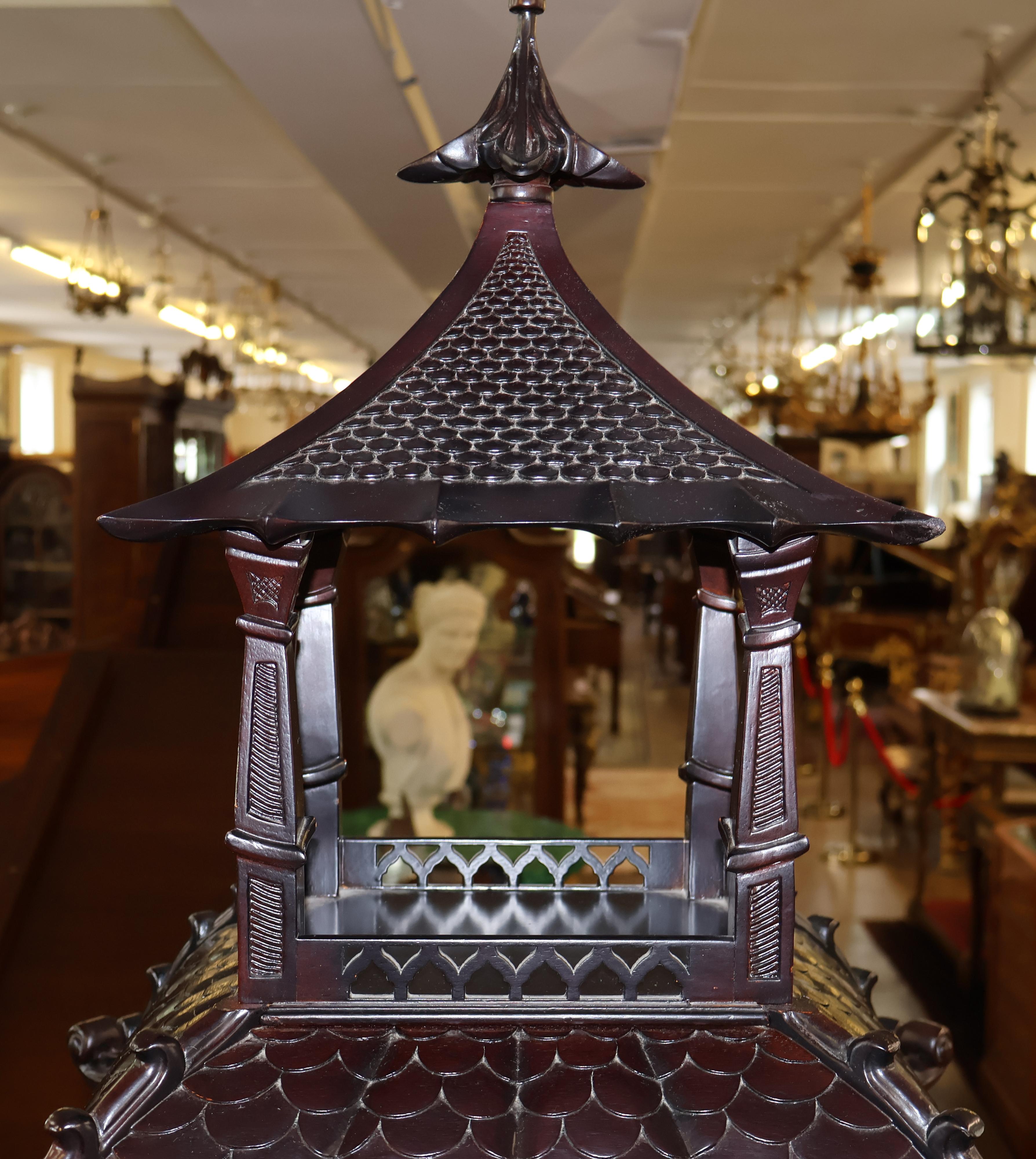 Kindel Varney & Sons Chinese Chippendale Etagere Pagoda Vitrine 9