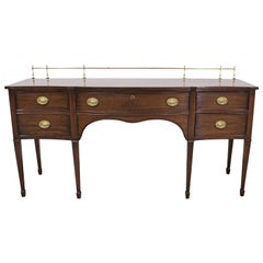 Kindel Windermere Hepplewhite Sideboard w/ Brass Gallery