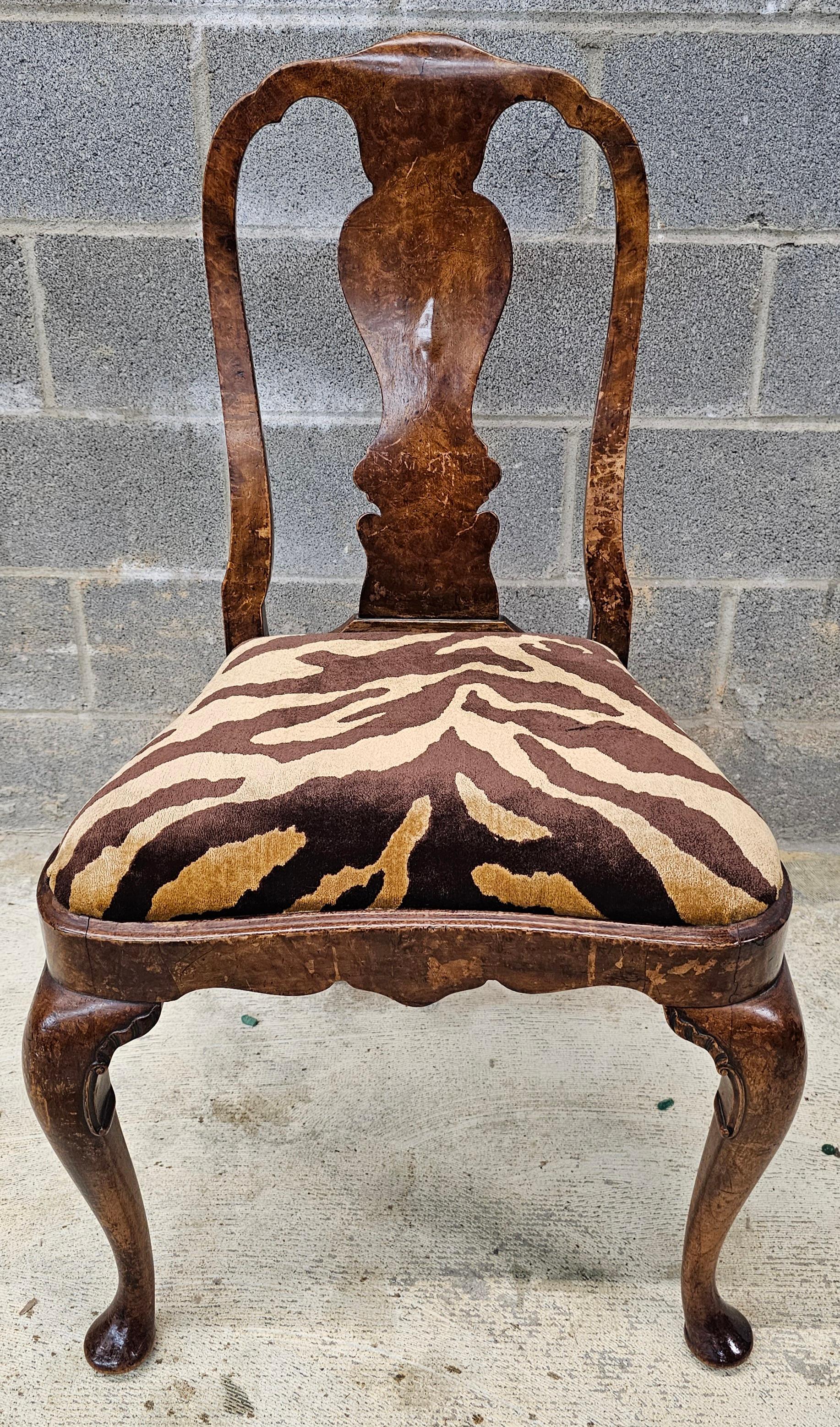 Georgien Kindel Winterthur Collection Chaise d'appoint géorgienne en acajou massif sculpté en vente