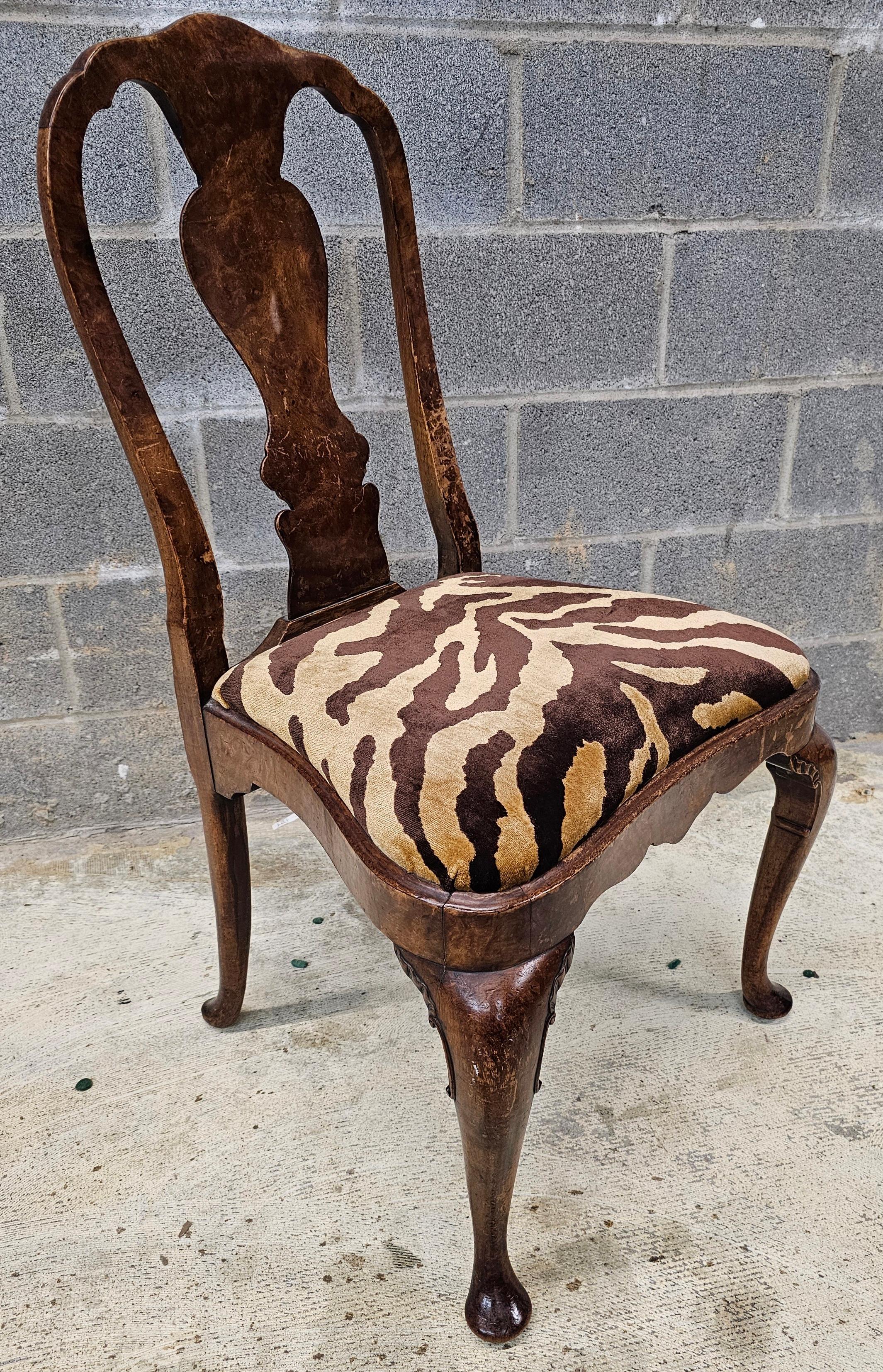 Jonc Kindel Winterthur Collection Chaise d'appoint géorgienne en acajou massif sculpté en vente