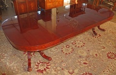 Kindel Winterthur Collection Mahogany Three Leaf Conference Dining Room Table