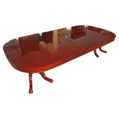 Kindel Winterthur Collection Mahogany Three Leaf Conference Dining Room Table