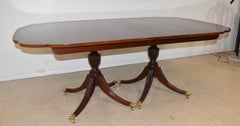 Kindel Winterthur Mahogany Dining Table with Scalloped Corners