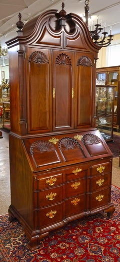 Kindel Winterthur Mahogany Rhode Island Goddard Chippendale Secretary Desk