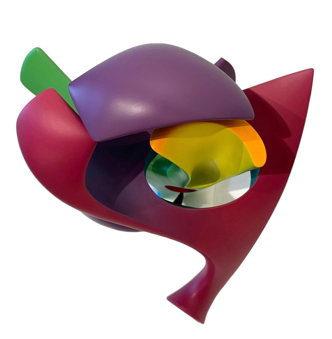 Kindlicher Geist, abstrakte Skulptur, farbenfrohe, ineinander verschlungene, geometrische Form (amerikanisch) im Angebot
