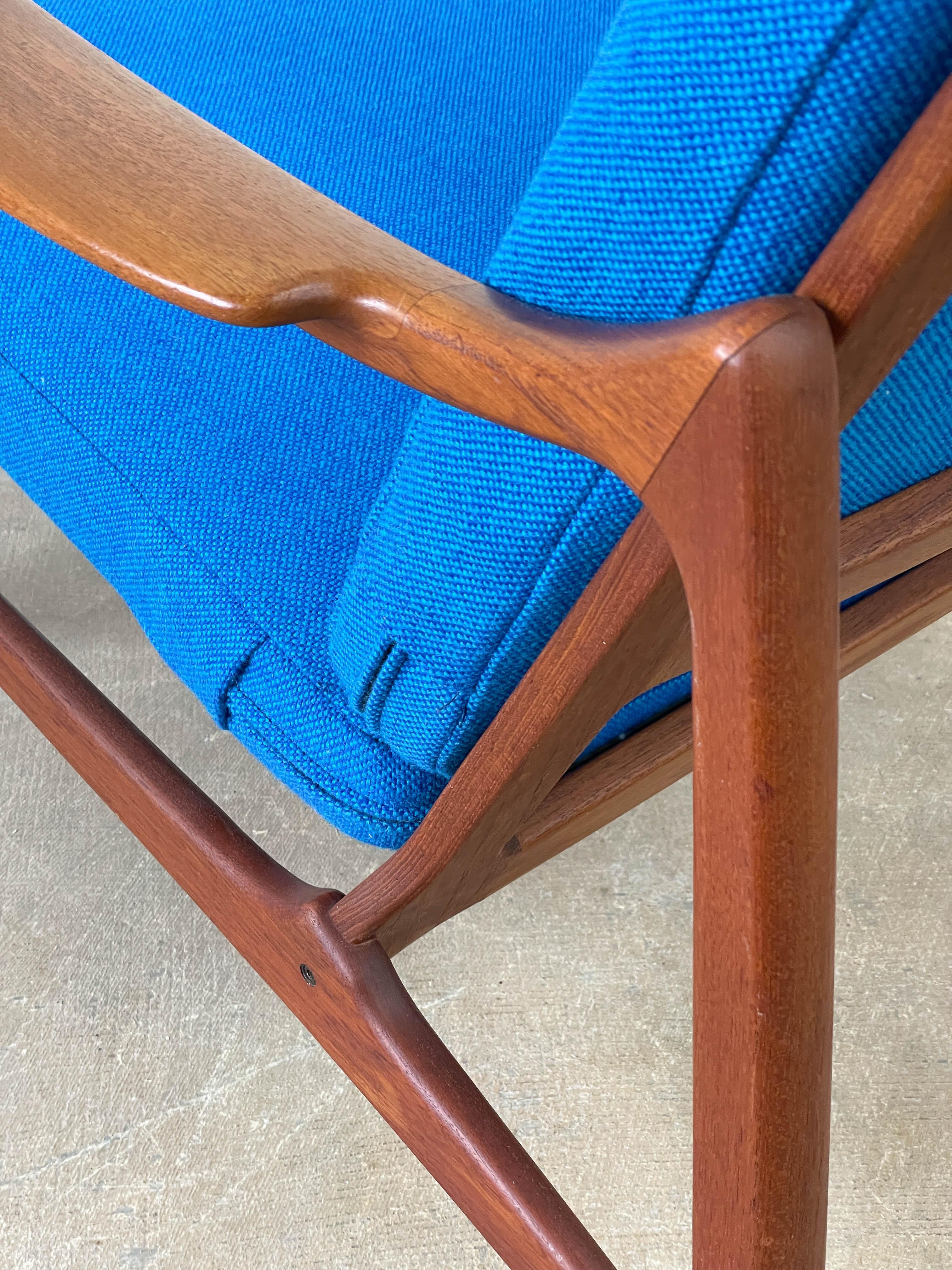 Kindt Larsen Teak Lounge Chairs 116 for France and Son 2
