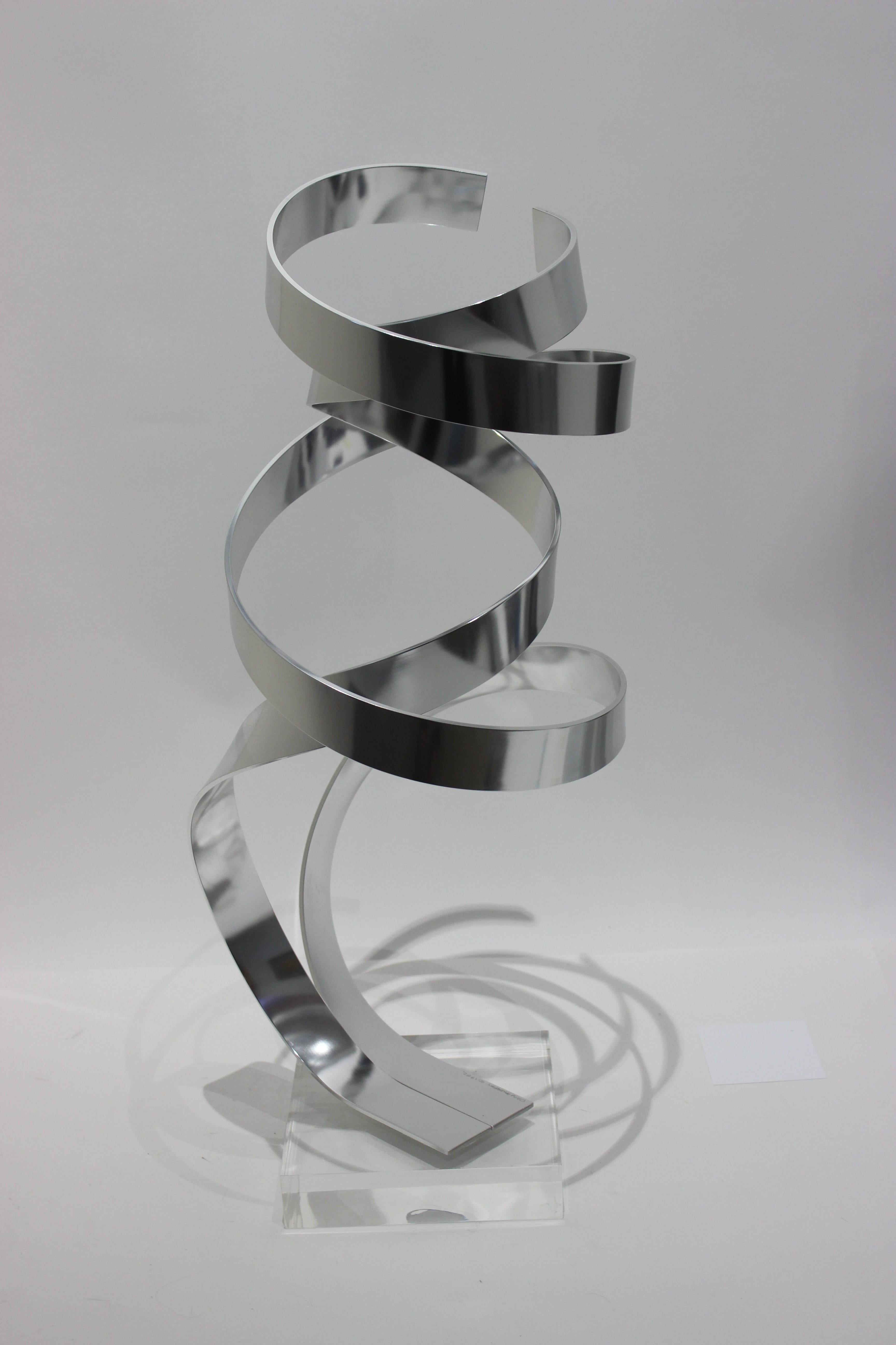 Polished Kinetic Abstract Sculpture by Dan Murphy