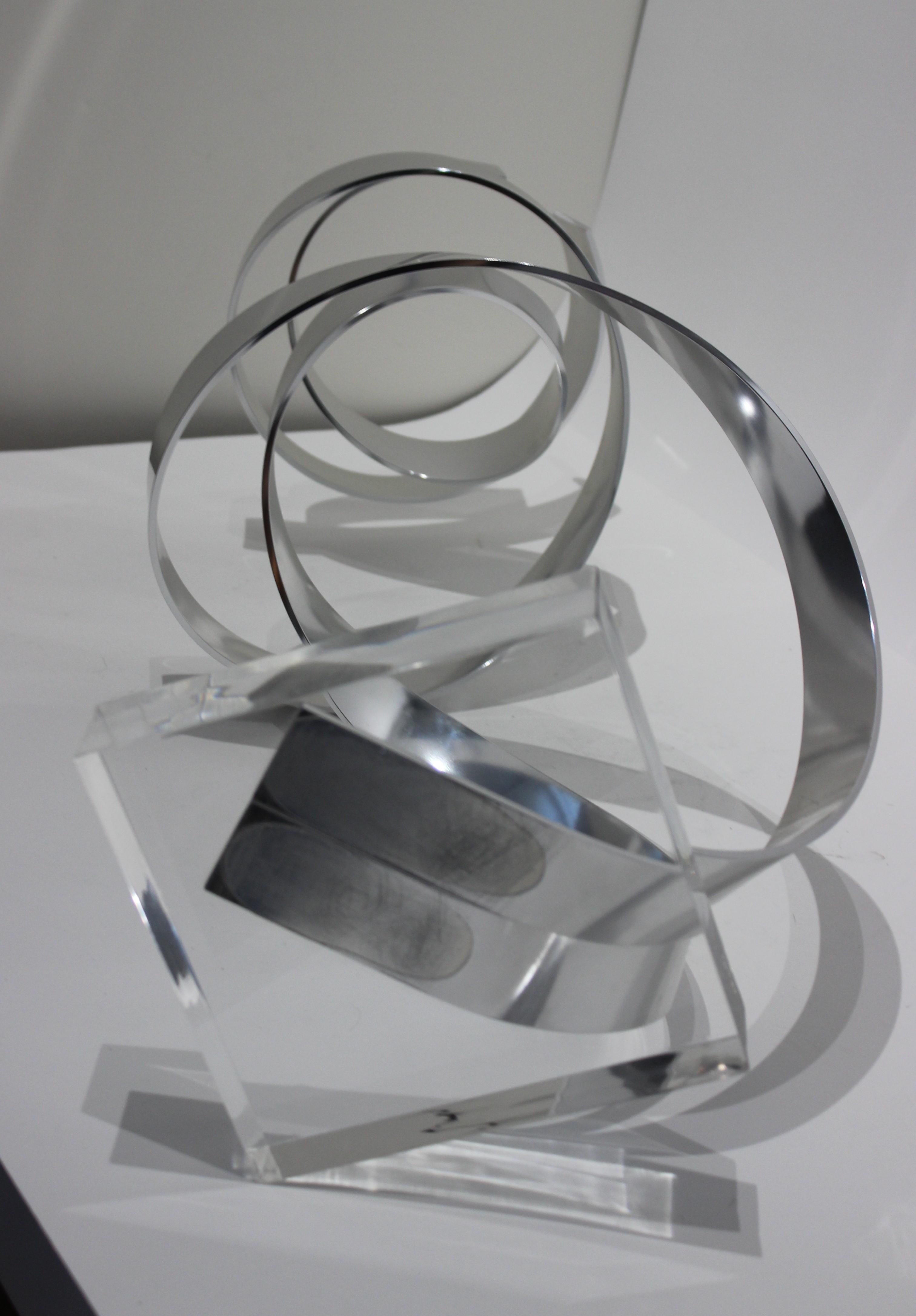 Aluminum Kinetic Abstract Sculpture by Dan Murphy