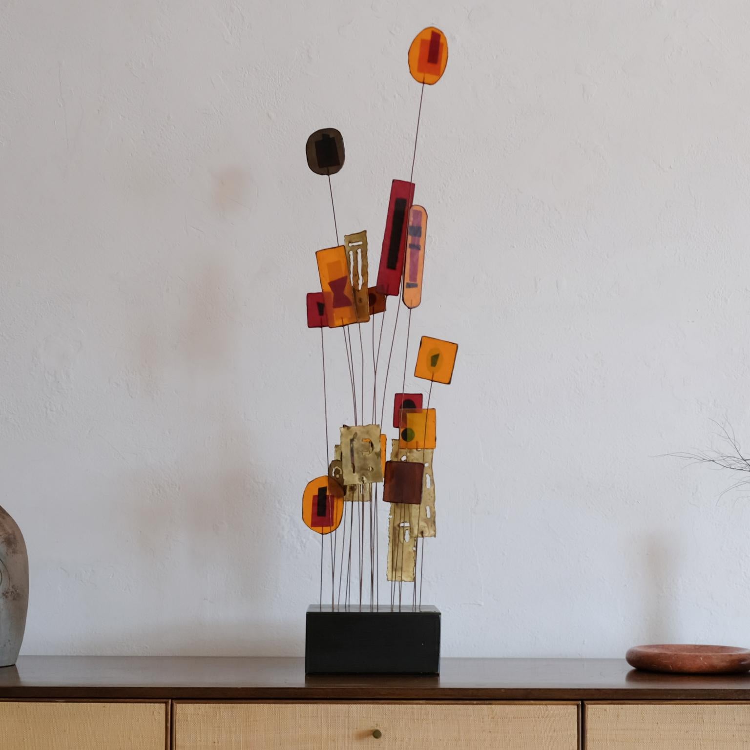 Mid-Century Modern Kinetic Abstract Sculpture by Jere, 1966