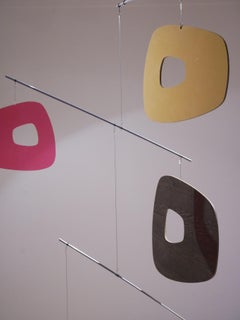 Kinetic Art Sculpture in Multi-Color Plexiglas Bijenkorf, 1980s Mobile