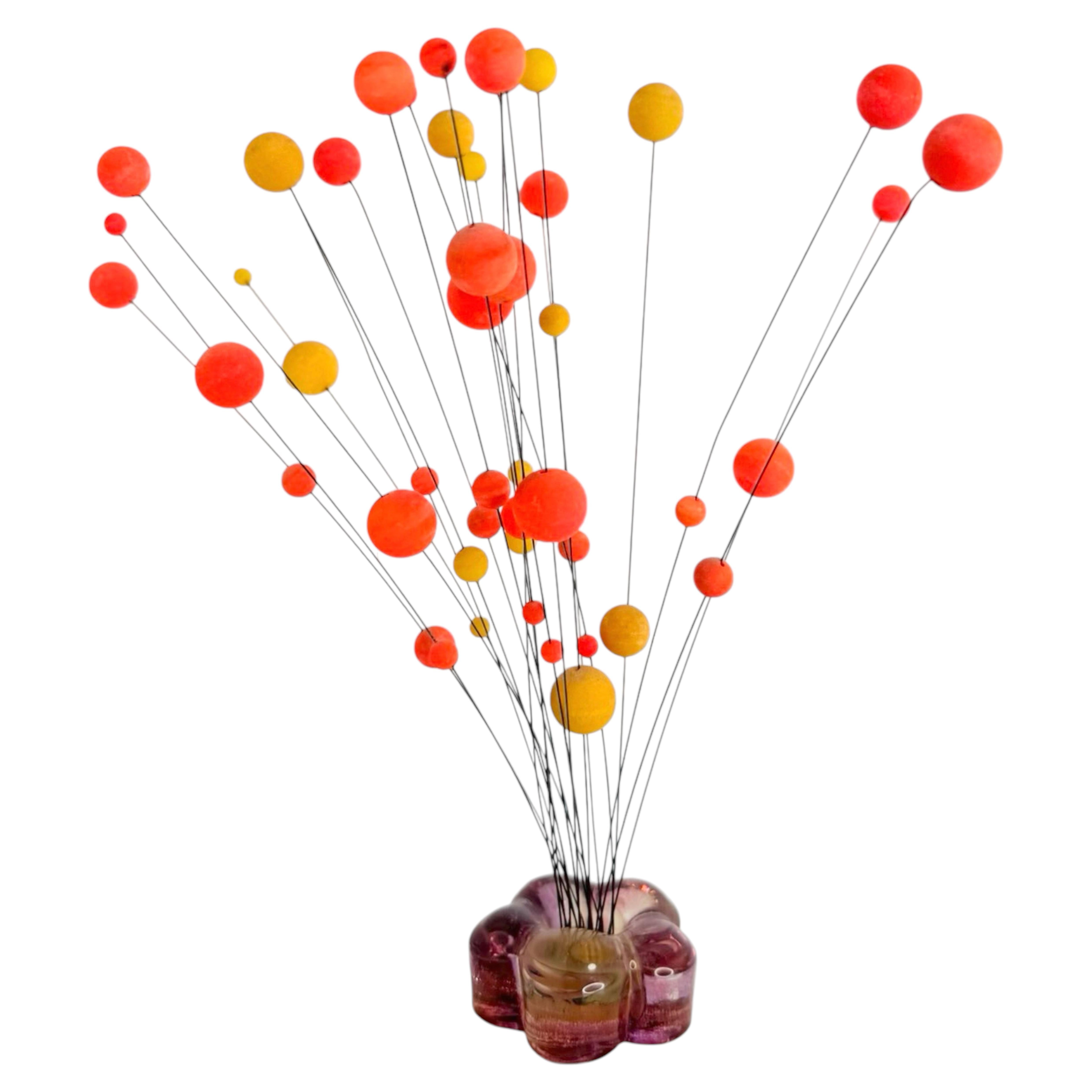 Kinetic Ball Sculpture Model Orbit Swinging Mobile Vintage Denmark