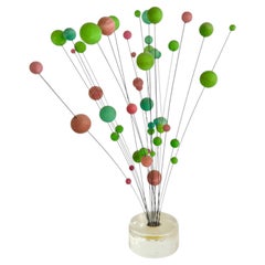 Kinetic Ball Sculpture Model Orbit Swinging Mobile Vintage Denmark