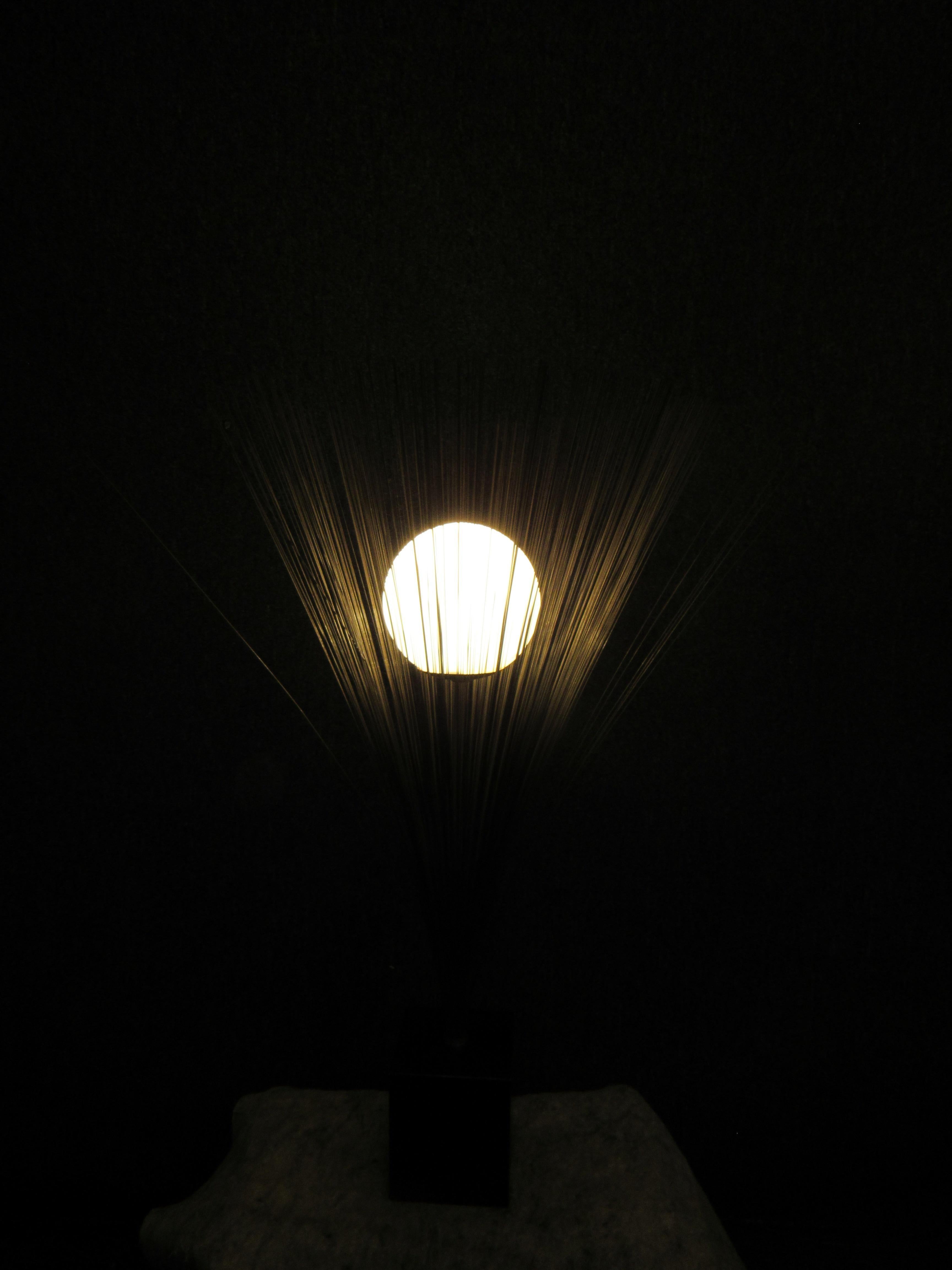 Kinetic Bertoia Style Lamp by Laurel For Sale 3