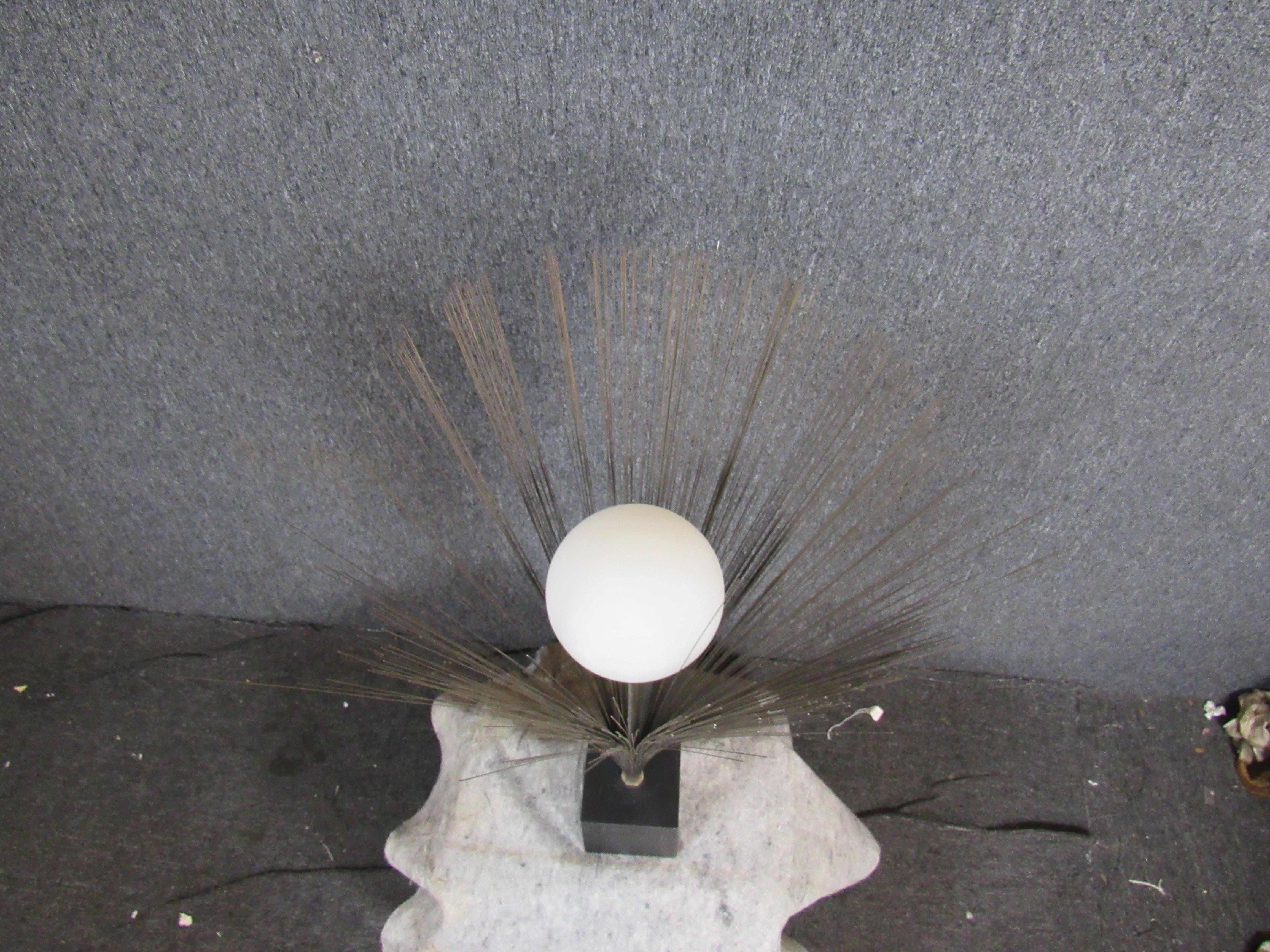Mid-Century Modern Kinetic Bertoia Style Lamp by Laurel