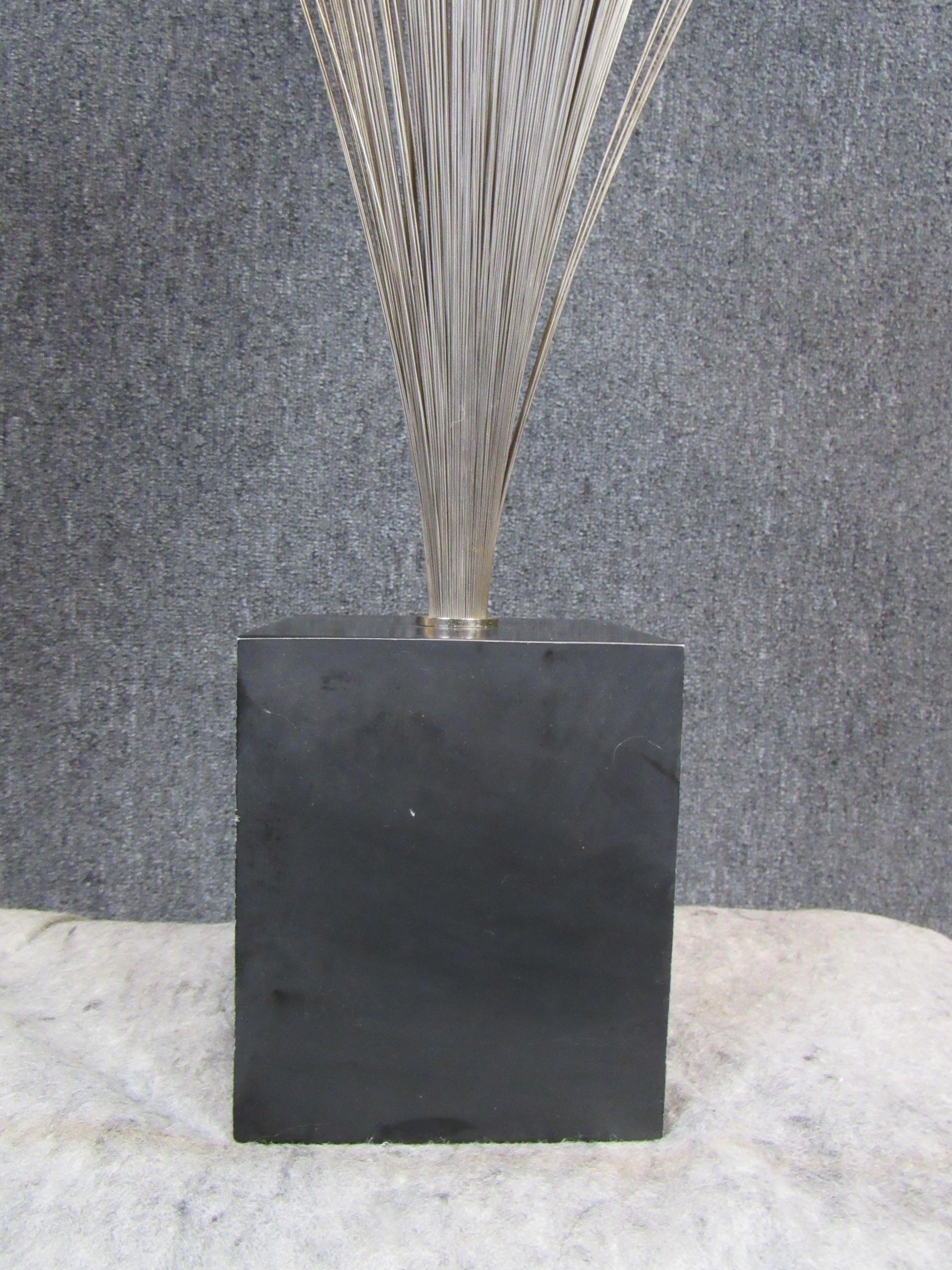 20th Century Kinetic Bertoia Style Lamp by Laurel For Sale