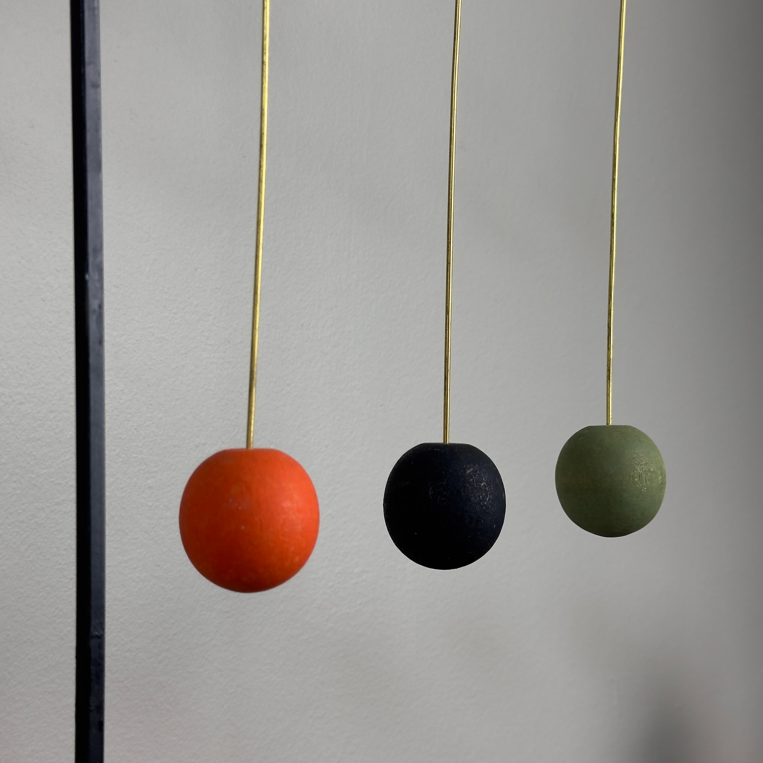 Brass Kinetic Candelabrum by Thomas Hellström For Sale