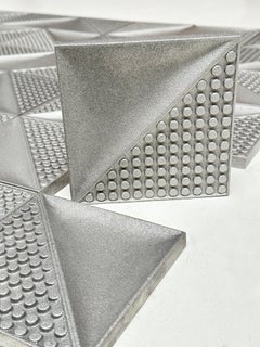 Kinetic Cast Aluminum Wall Art by L'Oeuf Centre d'Etudes, France, 1972