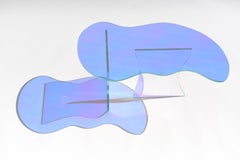 Tavolo in vetro Kinetic Colors di Brajak Vitberg