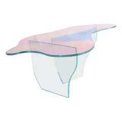 Kinetic Colors Glass Table by Brajak Vitberg