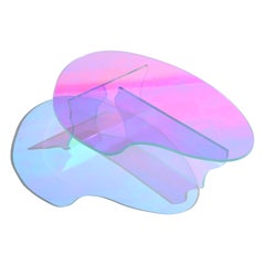 Kinetic Colors Glass Table by Brajak Vitberg