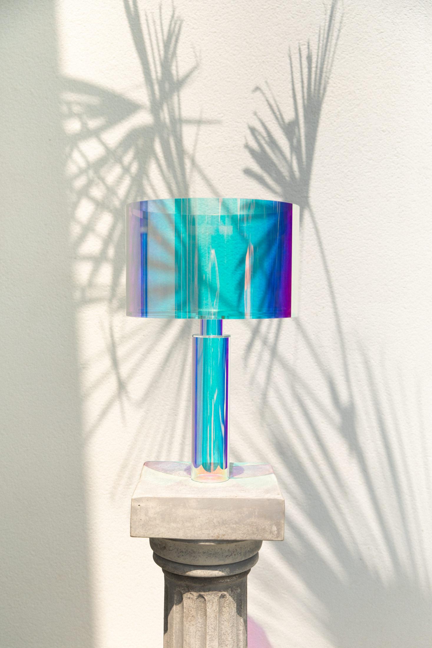 Contemporary Kinetic Colors Table Lamp by Brajak Vitberg