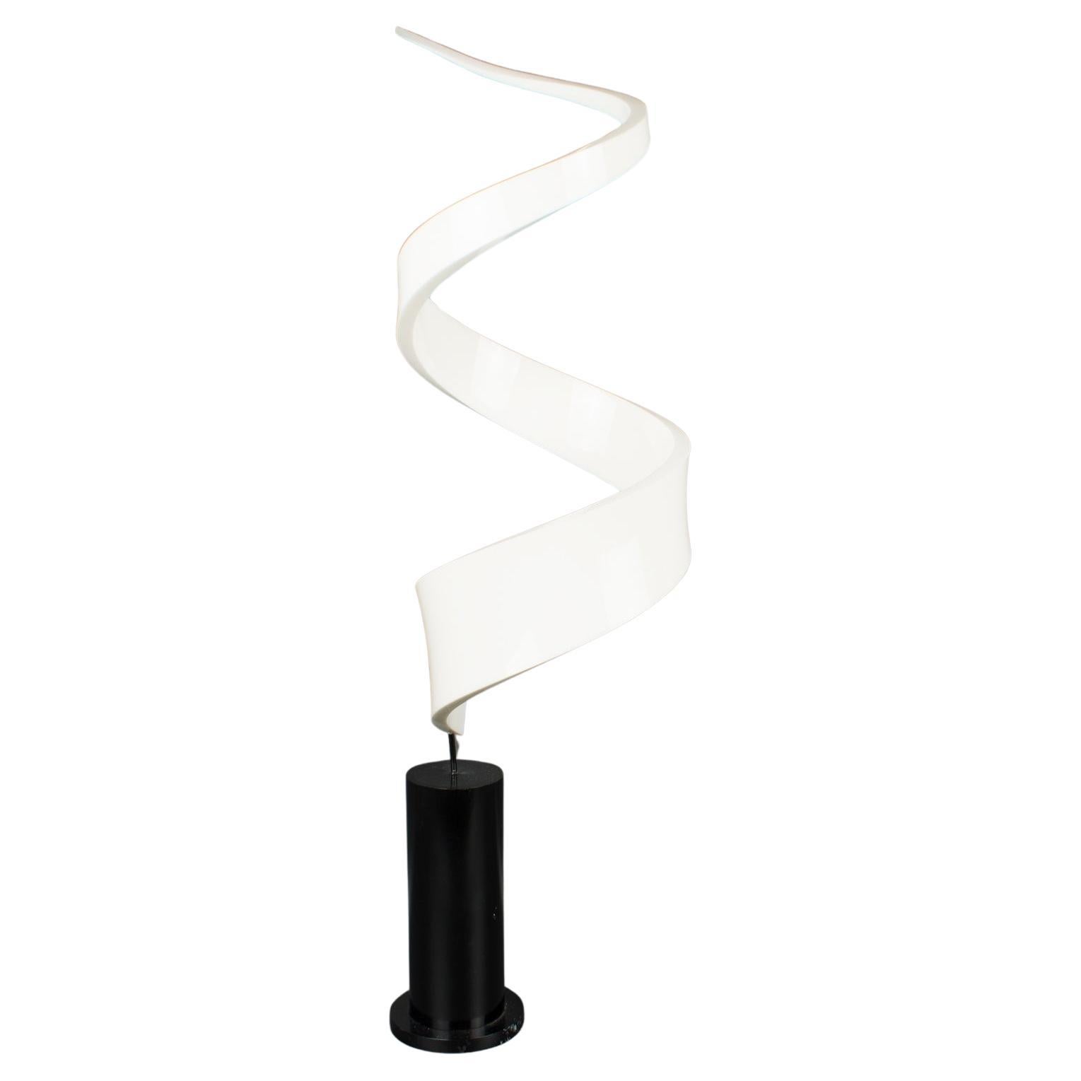 Kinetic Lucite Plexiglass Obelisk Sculpture