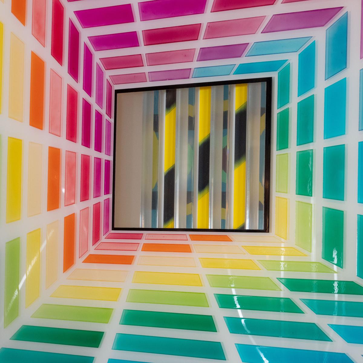 Modern Kinetic Op Art Illustration by Leonard Janklow For Sale