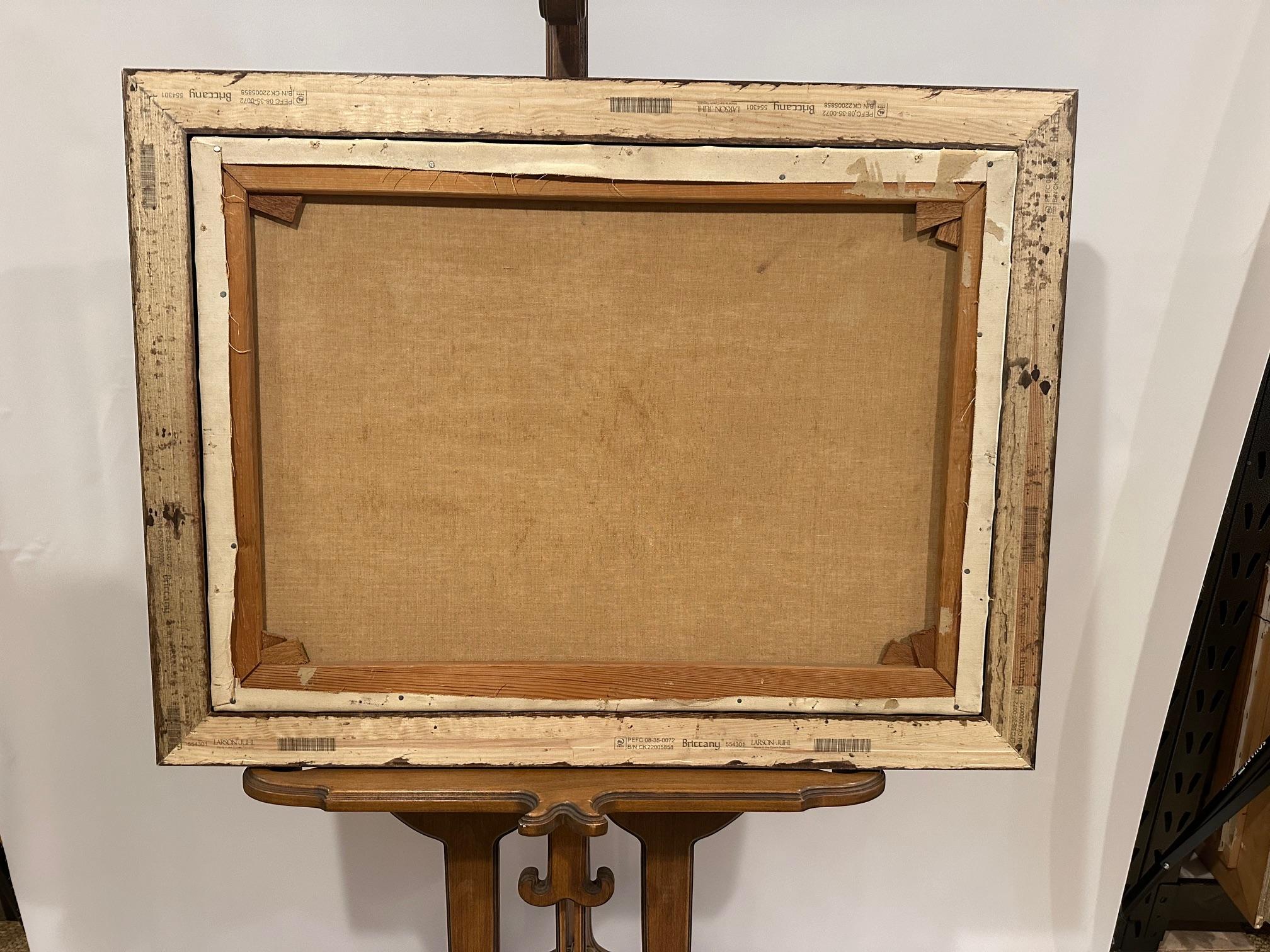 Pintura cinética de jockeys corriendo por Ninetta Butterworth en venta 6