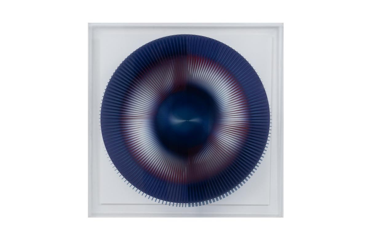 20th Century Kinetic screen print representing a circle. Contemporary work. For Sale