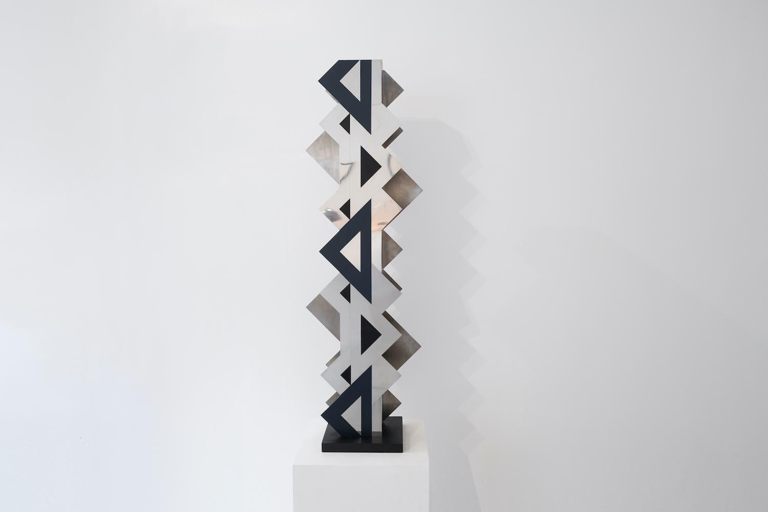 Roland CABOT 's in the taste of Francisco SOBRINO Kinetic Sculpture In Excellent Condition For Sale In PARIS, FR