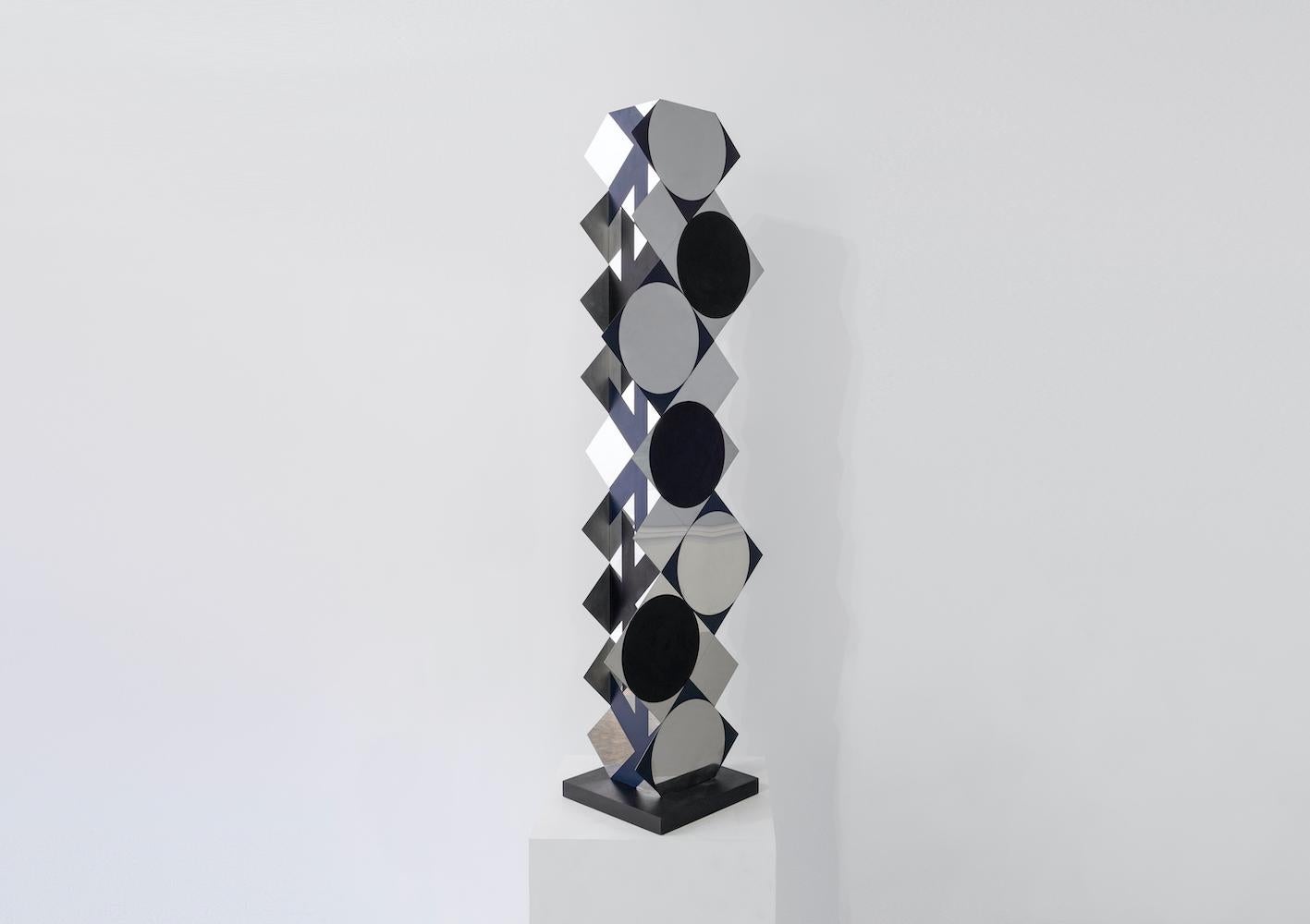 Late 20th Century Roland CABOT 's in the taste of Francisco SOBRINO Kinetic Sculpture  For Sale