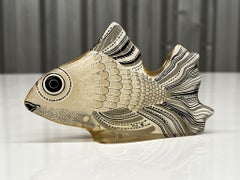 Kinetic Sculpture of a Goldfish in Resin by Abraham Palatinik, 1960s